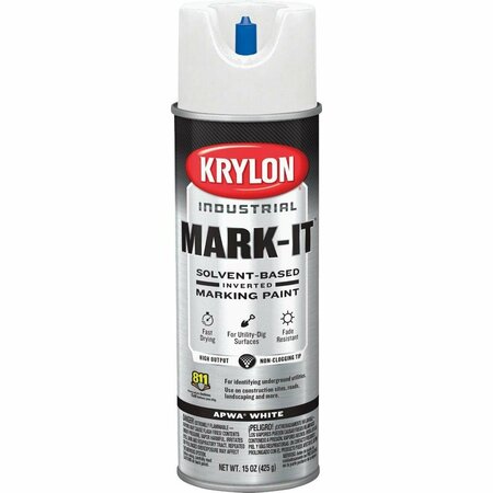 KRYLON Mark-It Industrial SB APWA White Inverted Marking Paint 730008